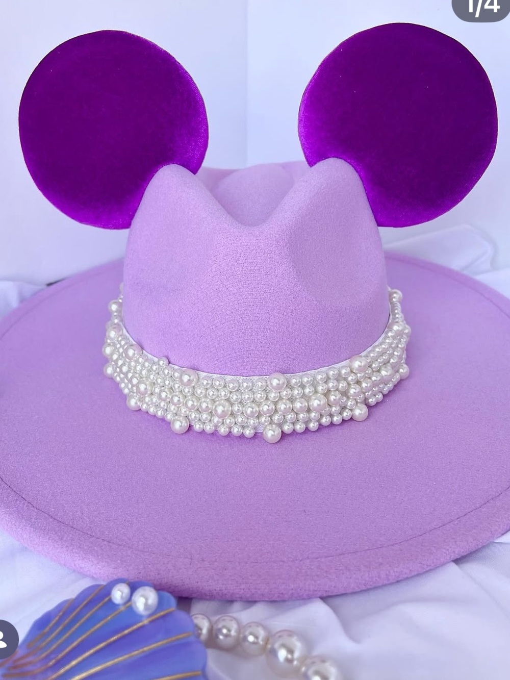 Imajine Art Ears purple Mickey Mosue hat